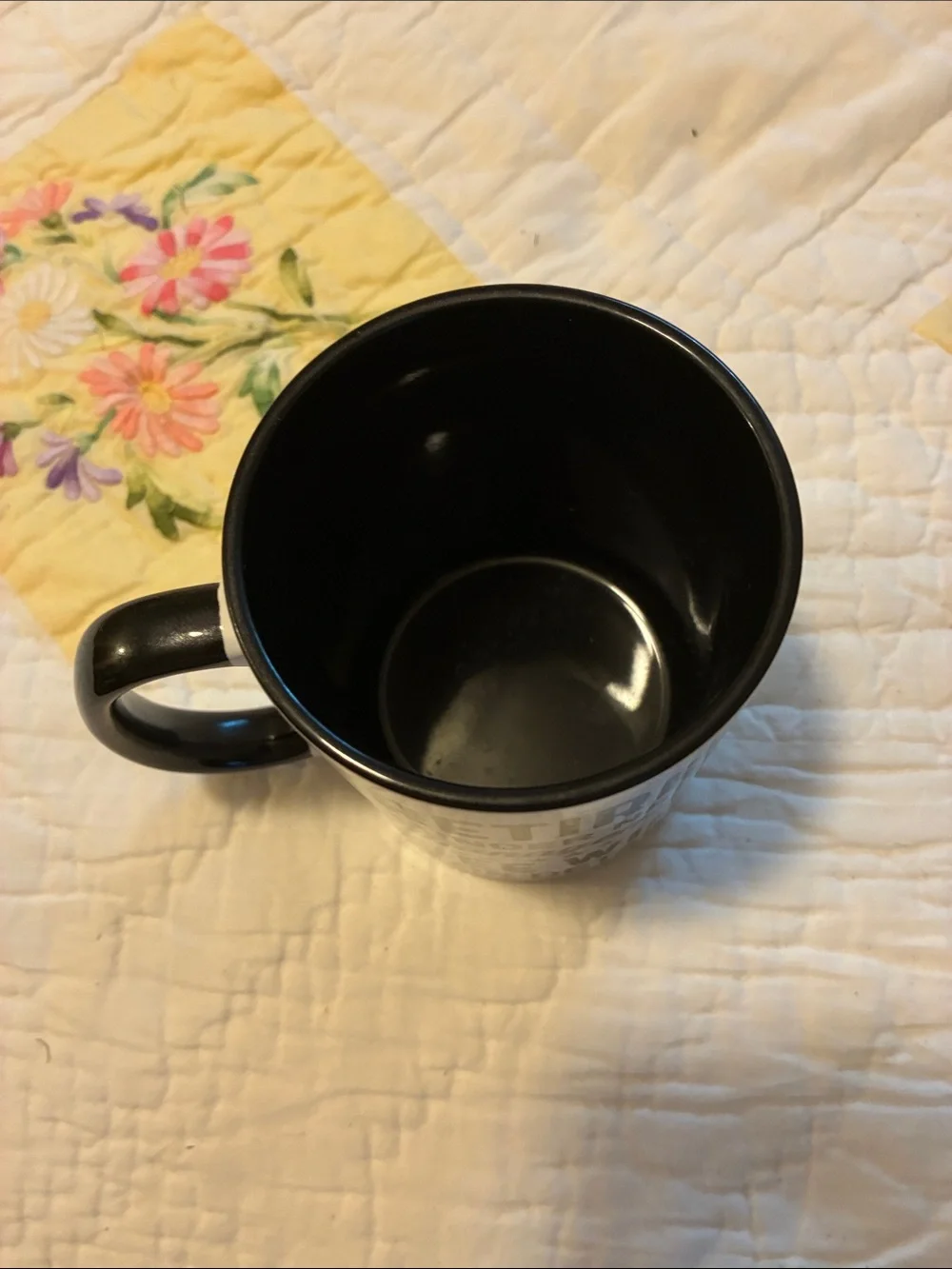 Retired 'Under New Management' Novelty Coffee Mug - Black and White